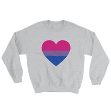 Sweatshirt - Bisexual Big Heart Sport Grey / S