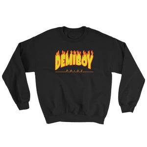 Sweatshirt - Demiboy Flames Black / S