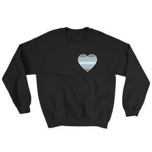 Sweatshirt - Demiboy Heart Black / S