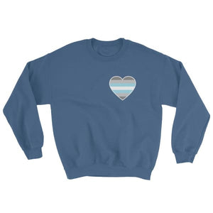 Sweatshirt - Demiboy Heart Indigo Blue / S