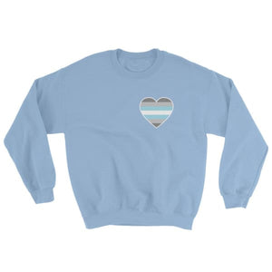 Sweatshirt - Demiboy Heart Light Blue / S