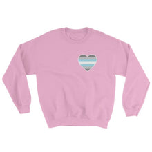Sweatshirt - Demiboy Heart Light Pink / S