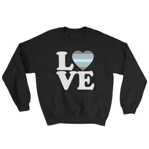 Sweatshirt - Demiboy Love & Heart Black / S