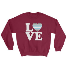 Sweatshirt - Demiboy Love & Heart Maroon / S