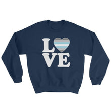 Sweatshirt - Demiboy Love & Heart Navy / S