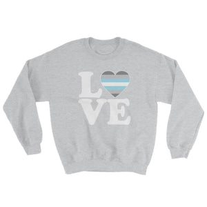 Sweatshirt - Demiboy Love & Heart Sport Grey / S