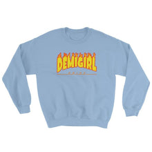 Sweatshirt - Demigirl Flames Light Blue / S