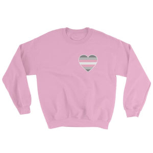 Sweatshirt - Demigirl Heart Light Pink / S