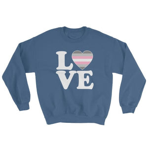 Sweatshirt - Demigirl Love & Heart Indigo Blue / S