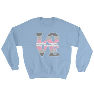 Sweatshirt - Demigirl Love Light Blue / S