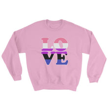 Sweatshirt - Genderfluid Love Light Pink / S