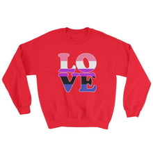 Sweatshirt - Genderfluid Love Red / S
