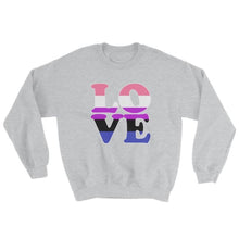 Sweatshirt - Genderfluid Love Sport Grey / S