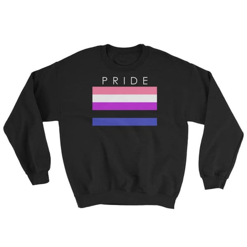 Sweatshirt - Genderfluid Pride Black / S