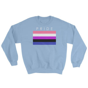 Sweatshirt - Genderfluid Pride Light Blue / S