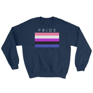 Sweatshirt - Genderfluid Pride Navy / S