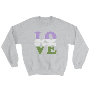 Sweatshirt - Genderqueer Love Sport Grey / S