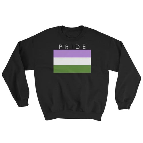 Sweatshirt - Genderqueer Pride Black / S