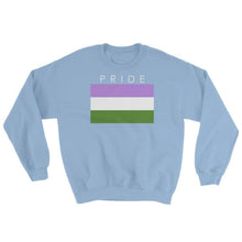 Sweatshirt - Genderqueer Pride Light Blue / S