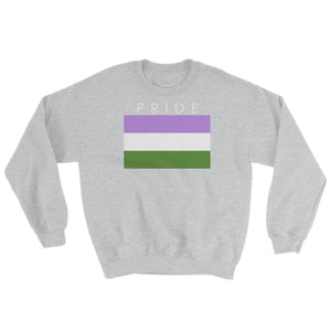 Sweatshirt - Genderqueer Pride Sport Grey / S