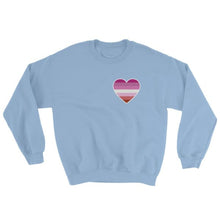 Sweatshirt - Lesbian Heart Light Blue / S