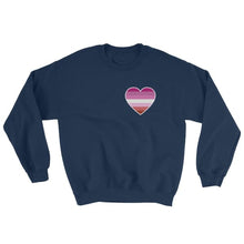 Sweatshirt - Lesbian Heart Navy / S