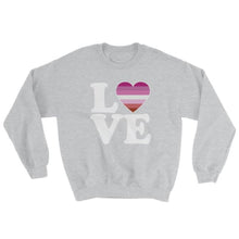Sweatshirt - Lesbian Love & Heart Sport Grey / S