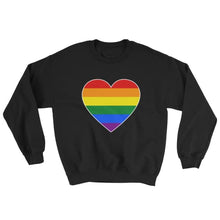 Sweatshirt - Lgbt Big Heart Black / S