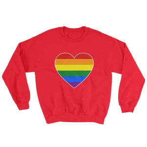 Sweatshirt - Lgbt Big Heart Red / S