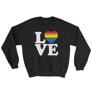 Sweatshirt - Lgbt Love & Heart Black / S