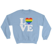 Sweatshirt - Lgbt Love & Heart Light Blue / S
