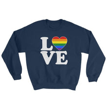 Sweatshirt - Lgbt Love & Heart Navy / S