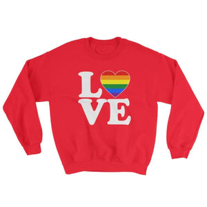 Sweatshirt - Lgbt Love & Heart Red / S