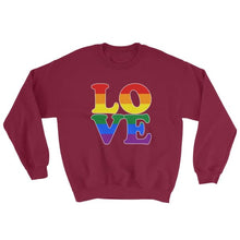 Sweatshirt - Lgbt Love Maroon / S