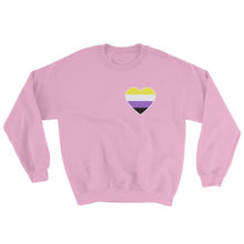 Sweatshirt - Non Binary Heart Light Pink / S