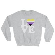 Sweatshirt - Non Binary Love & Heart Sport Grey / S