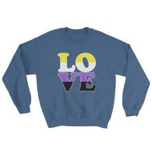 Sweatshirt - Non Binary Love Indigo Blue / S