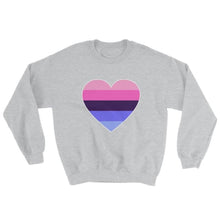 Sweatshirt - Omnisexual Big Heart Sport Grey / S