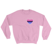 Sweatshirt - Omnisexual Heart Light Pink / S