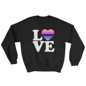 Sweatshirt - Omnisexual Love & Heart Black / S
