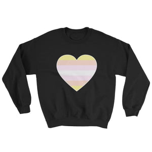 Sweatshirt - Pangender Big Heart Black / S
