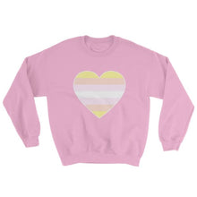 Sweatshirt - Pangender Big Heart Light Pink / S