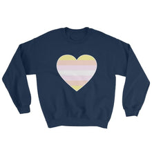 Sweatshirt - Pangender Big Heart Navy / S