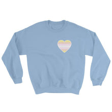 Sweatshirt - Pangender Heart Light Blue / S