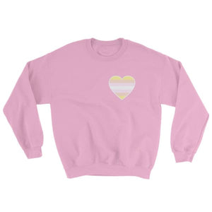 Sweatshirt - Pangender Heart Light Pink / S