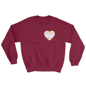 Sweatshirt - Pangender Heart Maroon / S