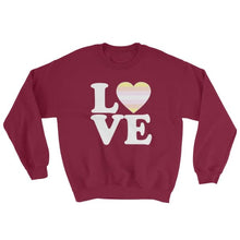 Sweatshirt - Pangender Love & Heart Maroon / S