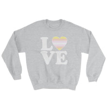 Sweatshirt - Pangender Love & Heart Sport Grey / S