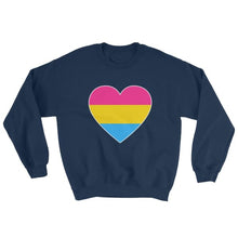 Sweatshirt - Pansexual Big Heart Navy / S
