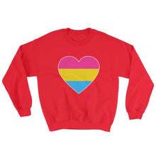 Sweatshirt - Pansexual Big Heart Red / S
